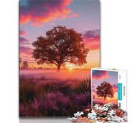 Puzzle 1000 pièces Paysage Coucher de Soleil pour Adultes et Adolescents, Anti-Stress, Défi Difficile, Décoration d'Intérieur Unique et Cadeaux 38x26cm