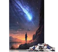 Puzzle 1000 pièces Paysage crépusculaire Galactique pour Adultes, difficulté : renforce Les Relations Entre Les Membres de la Famille (38 x 26 cm)