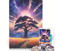 Puzzle 1000 pièces Paysage d'arbre Magique Jeu Pratique Difficile Cadeau Unique pour Un Anniversaire ou Noël 38x52cm