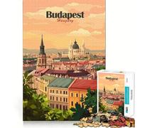 Puzzle 1000 pièces Paysage de Budapest,Assemblage Parfait,Jeu Artistique et intellectuel,défi pour se détendre,Cadeau d'anniversaire Amusant (50x75cm)