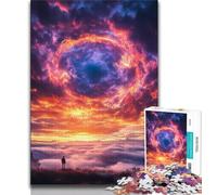 Puzzle 1000 pièces Paysage de la Voie Lactée, Un défi à relever, mais Un Cadeau d'anniversaire Amusant et Humoristique, décoration Murale 38x26cm