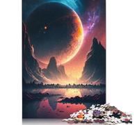 Puzzle 1000 pièces Paysage de l'Aube de l'espace pour Adultes, Puzzle pour Un Moment en Famille, défi cérébral (38 x 26 cm)