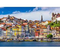 Puzzle 1000 pièces - Paysage de Lisbonne au Portugal Grand Bois Chaque pièce est Un développement intellectuel Unique 26x38CM