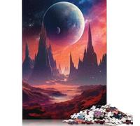 Puzzle 1000 pièces Paysage de planète Extraterrestre Puzzles pour Adultes Renforcer Les Relations Entre Les Membres de la Famille 1000 pièces (75 x 50 cm)