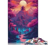 Puzzle 1000 pièces Paysage Fantastique coloré Difficulté Puzzle Jeux éducatifs Jouets Cadeaux de Noël 1000 pièces (75 x 50 cm)