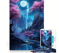 Puzzle 1000 pièces Paysage Fantastique du Ciel Nocturne pour Adolescents, Puzzle Intelligent, Jeu de réflexion, Passe-Temps à la Maison, découpe précise, Cadeau de fête (50x75cm)