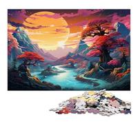 Puzzle 1000 pièces Paysage Fantastique et coloré Puzzle en Papier pour Enfants Jeux éducatifs pour Adultes 1000 pièces (38 x 26 cm)