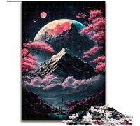Puzzle 1000 pièces Paysage Japonais Néon pour Adultes et Adolescents, Interaction Parent-Enfant intéressante pour réduire Le Stress (26x38cm)
