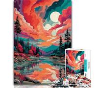Puzzle 1000 pièces Paysage Japonais pour Adolescents Jouets éducatifs et Anti-Stress Interaction Parent-Enfant (26x38cm)