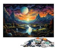 Puzzle 1000 pièces Paysage Magnifique sous la planète Puzzles pour Adultes et Enfants Puzzle en Bois Excellent Cadeau pour Adultes 1000 pièces (75 x 50 cm)