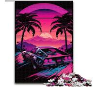 Puzzle 1000 pièces Paysage Néon pour Ados, Cadeau d'anniversaire, décoration Murale pour Les 14 Ans et Plus (26x38cm)