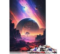 Puzzle 1000 pièces Paysage planétaire de l'aube pour Adultes, difficulté : Jouets éducatifs, Jeux, décoration familiale (38 x 26 cm)