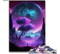 Puzzle 1000 pièces Paysage planétaire en Bois, idéal pour la décoration de la Maison et du Bureau, pour Un Anniversaire 50x75cm pour Homme et Femme.