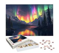 Puzzle 1000 Pièces Paysage, Puzzle 1000 Pièces Adultes et Enfants, Puzzles Bois avec Une Boîte d'emballage Exquise, Jeu Éducatif Puzzles Aurore, Decoration Maison, Cadeau Femme, Cadeau Homme, -7805