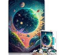 Puzzle 1000 pièces Paysage Spatial Fou Puzzle 1000 pièces pour Adultes idéal comme Cadeau pour Toute la Famille à partir de 14 Ans (26x38cm)