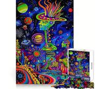 Puzzle 1000 pièces Paysage Spatial psychédélique pour Adolescents Jeu de logique et de réflexion Découpe précise et Douce (50x75cm)