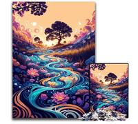 Puzzle 1000 pièces Paysage Spirit Blossom Puzzles pour Les Parents, Les Amoureux et Les Amis - 14 Ans et Plus 50x75cm/19,68x29,52 Pouces