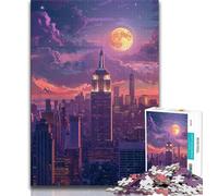 Puzzle 1000 pièces Paysage Urbain de New York pour Adolescents, idéal comme Cadeau pour Toute la Famille (38x26cm)