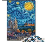 Puzzle 1000 pièces Paysage Urbain Nocturne pour Adolescents et Adultes, Jeu Stimulant Chaque pièce est Unique - Jeu Familial Stimulant (26x38cm)