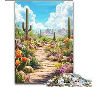 Puzzle 1000 pièces Paysage végétal du désert pour Adultes et Adolescents, à Assembler soi-même, à Offrir en Cadeau à Toute la Famille, adapté aux Enfants de 14 Ans et Plus (26x38cm)