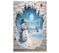 Puzzle 1000 Pièces PAZZK, Bonhomme de Neige Pattern, Puzzle en Bois, Cadeaux pour Adultes et Enfants, 78x53cm