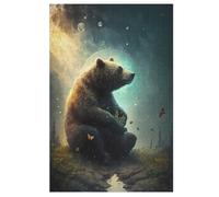 Puzzle 1000 Pièces PAZZK, Ours, Puzzle en Bois, Cadeaux pour Adultes et Enfants, 78×53cm