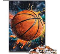 Puzzle 1000 pièces, Peinture à l'huile, Motif Basket-Ball, idéal pour Les Adolescents, pour créer des Liens familiaux, pour stimuler l'esprit et pour décorer Votre Maison, 50x75cm