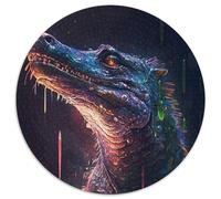 Puzzle 1000 pièces, Peinture de Crocodiles, pour Adultes, Casse-tête Stimulant pour Adolescents, soirée de Jeux en Famille (67,5x67,5cm)