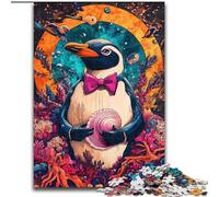 Puzzle 1000 pièces Penguin Art pour Adultes, Jeu Stimulant et Jeu Familial, Cadeau d'anniversaire, décoration Murale (26x38cm)