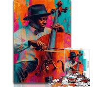 Puzzle 1000 pièces « Performance de Violoncelle » pour Adultes et Adolescents, Jeu éducatif et Stimulant, idéal comme Cadeau pour Toute la Famille (50x75cm)