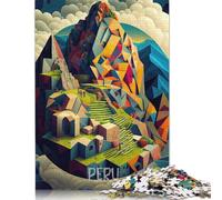 Puzzle 1000 pièces Pérou Machu Picchu pour Adultes Puzzles Puzzles en Bois Puzzles pour Adultes Jeu éducatif Défi Jouet 1000 pièces (75 x 50 cm)