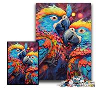 Puzzle 1000 pièces Perroquet coloré Puzzle Impossible pour Adultes 26x38cm Idée Cadeau d'anniversaire, Jeu de réflexion Stimulant