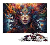 Puzzle 1000 pièces Personnages artistiques colorés Puzzle en Bois pour Enfants Jeux éducatifs pour Adultes 1000 pièces (75 x 50 cm)