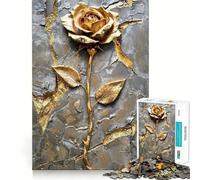 Puzzle 1000 pièces Pétales précieux de Rose pour Adultes Un Jeu de réflexion Relaxant et Un Cadeau mémorable 38x26cm