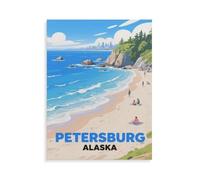Puzzle 1000 Pièces，Petersburg Alaska，Adultes Uniques en Papier 1000 Puzzles, Enfants Éducatifs Famille Jouets Intéressants（38x26cm）-HM22