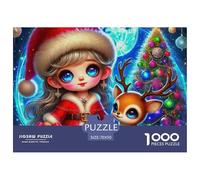 Puzzle 1000 PièCes Petit cerf mignonPuzzles Adulte Relax Puzzles Jeux Christmas Le Cadeau Parfait pour La Famille Et Les Amis Adultes Et Enfants À Partir De 12 Ans 70x50cm/1000pcs
