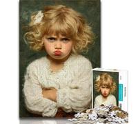 Puzzle 1000 pièces Petit Garçon en Colère pour Adultes et Adolescents, Difficile à réaliser mais Amusant et Humoristique avec Affiche et fiche de Questions-réponses Assorties (38x26cm)