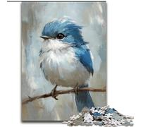 Puzzle 1000 pièces « Petit Oiseau Bleu » pour Adultes et Adolescents, Jeux Amusants, décoration Murale, Cadeaux d'anniversaire et de Noël Uniques, 26x38cm