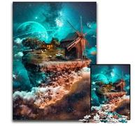 Puzzle 1000 pièces Petite île Flottante pour Adultes, activité familiale, Casse-tête, décoration intérieure, Cadeau de Vacances 26x38cm/10,23x14,96 Pouces