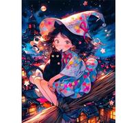 Puzzle 1000 pièces,Petite sorcière Puzzl pour Adultes, Puzzles pour Adultes Jeu éducatif Défi Jouet, Jeu d'adresse pour Toute la Famille, Puzzle pour Adulte Enfants