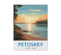 Puzzle 1000 Pièces，Petoskey State Park Michigan，Puzzle 1000 Pieces Adultes Jouet De Décompression Intellectuel Éducatif Puzzles Jeu De Fam（75x50cm）-Q57