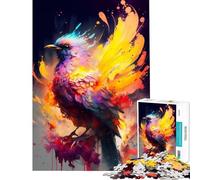 Puzzle 1000 pièces Phénix Mystique Abstrait Difficile et Stimulant activités familiales Jeux relaxants pour Les 14 Ans et Plus (38x52cm)