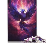 Puzzle 1000 pièces Phénix Mystique pour Adultes Puzzles en Bois pour Adolescents Cadeaux Puzzles pour Adultes 1000pcs (75x50cm)