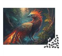 Puzzle 1000 pièces Phénix Mythique - Illustration d'oiseau Phénix - Jeu éducatif pour Adultes - Décoration élégante - Niveau de difficulté élevé - Idéal pour Hommes et Femmes - Cadeau d' 70 x 50 cm