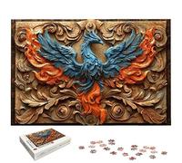 Puzzle 1000 Pièces Phénix, Puzzle 1000 Pièces pour Adultes et Enfants à Partir de 14 Ans, Animaux Puzzles Bois avec Une Boîte d'emballage Exquise, Puzzles pour Décoration Murale, Cadeau Femme, -5310