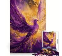 Puzzle 1000 pièces Phénix Violet renaît pour Adultes améliorez Votre mémoire, jouez Ensemble et amusez-Vous ! Bords précis, Cadeau de Saison (38x52cm)