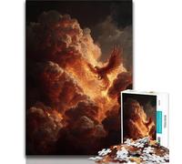Puzzle 1000 pièces Phoenix Peinture à l'huile Puzzles 1000 pièces pour Adultes Cadeaux Jouet éducatif intellectuel décompressant Superbes Cadeaux et Jouets (50x75cm)