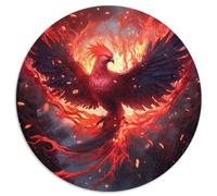 Puzzle 1000 pièces Phoenix Puzzles Ronds créatifs pour Adultes et Enfants de 12 Ans et Plus Puzzles en Carton Jeu éducatif Jouet de défi Taille : 67,5 x 67,5 cm