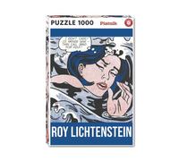 Puzzle 1000 pièces Piatnik Drowning Girl Roy Lichtenstein Reproduction pop art Bleu/Rose