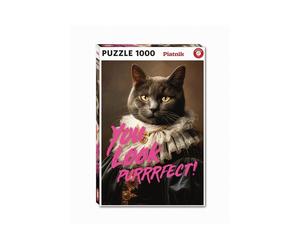 Puzzle 1000 pièces Piatnik You Look Purrrfect! Portrait chat Renaissance Multicolore